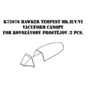 MHZK72076 1/72 ホーカー テンペスト Mk.II/V/VI バキュームキャノピー 2個入 （KPモデル用） [プラモデル用パーツ]