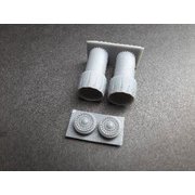 RMA144008 1/144 F-14D用 F110アフターバーナー（開状態） （レベル用） [プラモデル用パーツ]
