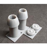 RMA144027 1/144 F-14D用 F110アフターバーナー（閉状態） （レベル用） [プラモデル用パーツ]