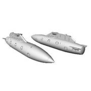 RMA144043 1/144 F-16 600ガロン増槽 2個 [プラモデル用パーツ]
