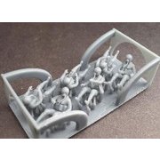 RMA144058 1/144 米軍パイロット HGU-55ヘルメット付・HGU-68ヘルメット付 x 各3体入 [プラモデル用パーツ]