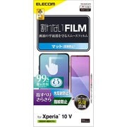 PM-X232FLSTN [Xperia 10 VI/10 V（SO-52E/SO-52D/SOG14/SOG11） フィルム アンチグレア 抗菌 指すべりさらさら 指紋防止 反射防止 マット 気泡防止]