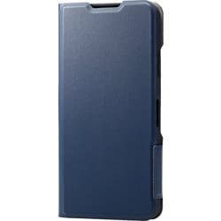 PM-S233PLFUNV [AQUOS wish3 （SH-53D） ケース ソフトレザー カバー 手帳型 マグネット フラップ 衝撃吸収 超軽量 薄型 スリム スタンド機能付 UltraSlim ネイビー]