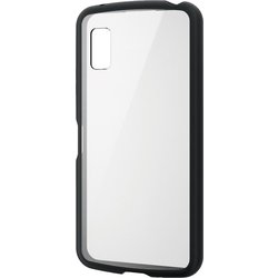 PM-S233TSLFCBK [AQUOS wish3 （SH-53D） ケース ハイブリッド カバー 衝撃吸収 軽量 薄型 背面カメラ周り保護 ストラップホール付 背面クリア TOUGH SLIM LITE ブラック]