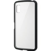PM-S233TSLFCBK [AQUOS wish3 （SH-53D） ケース ハイブリッド カバー 衝撃吸収 軽量 薄型 背面カメラ周り保護 ストラップホール付 背面クリア TOUGH SLIM LITE ブラック]