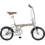 折りたたみ自転車 モンテ AL 16インチ 変速なし マットカーキ YG-1451