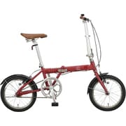 折りたたみ自転車 モンテ AL 16インチ 変速なし マットレッド YG-1452