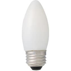 シャンデリア型LED電球 40W相当 E26口金 電球色 ホワイト LDC4LW40WE26T2