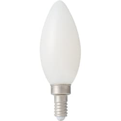 シャンデリア型LED電球 40W相当 E12口金 電球色 ホワイト LDC4LW40WE12T2