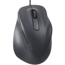 マウス EX-G 有線 BlueLED 静音 5ボタン 右手専用 抗菌 Mサイズ ブラック M-XGM30UBSKBK