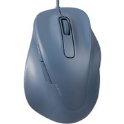 有線 マウス 静音 5ボタン 右手専用 抗菌 Mサイズ EX-G ブルー M-XGM30UBSKBU