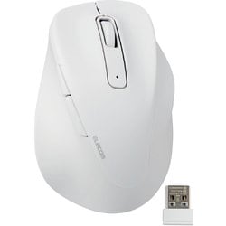 無線 2.4GHz マウス 静音 ワイヤレスマウス 5ボタン 右手専用 抗菌 Sサイズ 小型 EX-G ホワイト M-XGS30DBSKWH
