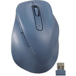 ワイヤレスマウス EX-G 無線（2.4GHz） BlueLED 静音 5ボタン 右手専用 抗菌 Mサイズ ブルー M-XGM30DBSKBU