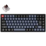 Keychron K2 Pro QMK/VIA ワイヤレス・メカニカルキーボード RGB - JIS配列(テンキーレス)-Gateron ロープロファイル 茶軸(ホットスワップ対応) K2P-J3-JIS