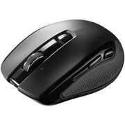 マウス Bluetooth 無線 ワイヤレス ブルーLED チルトホイール マルチペアリング 6ボタン 戻る/進むボタン搭載 カウント切替機能 機能割り当て 中型サイズ Bluetooth5.0 ブラック MA-BBHT616BK