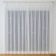 既製カーテン レース フライインザスカイボイル 100cm×133cm ホワイト M1215