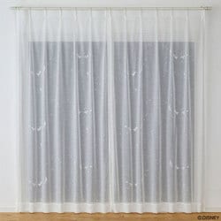 既製カーテン レース フライインザスカイボイル 100cm×198cm ホワイト M1215