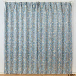 既製カーテン ドレープ クラシツクビユーテイー 100cm×135cm ブルー M1217