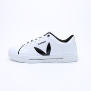 PB-0846WHT/BLACK 23.5cm [PLAYBOY（プレイボーイ）レディース 超軽量コートタイプスニーカー]