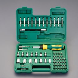 EA683WA-1 [1/4”He×ドライバービットセット（ラチェット式） SATA]