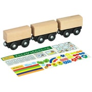 木製玩具 MOK-906 moku TRAIN(モクトレイン) ぬりペタ 在来線タイプ
