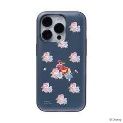 599-950111 [iPhone 14 Pro用 ミラーカードケース ディズニーキャラクター アリス フラワー]