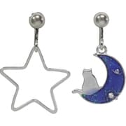 E-34 [パリスキッズ PARIS KID'S イヤリング キャットムーン シルバー]