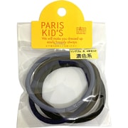 パリスキッズ PARIS KID'S ヘアゴム わっか継ぎ目なし 4本 濃色系 H-45
