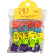 パリスキッズ PARIS KID'S ヘアクリップ ミニクリップ 20個 ビビットマルチ H-83