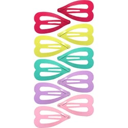 パリスキッズ PARIS KID'S ヘアピン コーティングハートピン 10本 パステル H-34