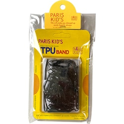 パリスキッズ PARIS KID'S ヘアゴム パックゴム TPUゴム 黒 H-60