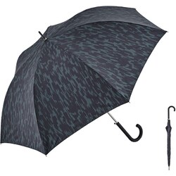 長傘 エアリーライトジャンプ 65cm ジャンプ式 7本骨 超撥水/耐風 バーク ブラック U165-0797BK1-BG