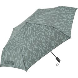 折りたたみ傘 60cm 6本骨 UV加工/超撥水 軽量自動開閉 飛び出し防止機能 バーク ワイルドグリーン U360-0805DG1-BC