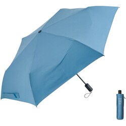 折りたたみ傘 クイックシャット自動開閉 55cm 6本骨 UV加工/超撥水 スモークブルー U355-0811BL1-B8