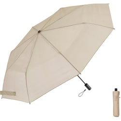 折りたたみ傘 スピンキャノピー 60cm 8本骨 UV加工/超撥水 スピナー構造搭載 サンドベージュ U360-0771BG1-BC