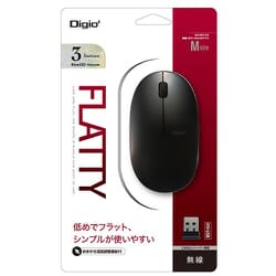 FLATTY【フラッティ】<BR>Bluetooth 3ボタン BlueLEDマウス