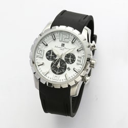 メンズ ラバーベルト 立体インデックスクロノグラフウォッチ 正規品 1年保証 SM22111-SSWH/BK