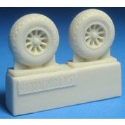 BRAR72497 1/72 P-51 マスタング ホイール ダイアモンドトレッド [プラモデル用パーツ]