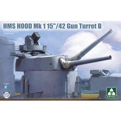 TKO5020 1/72 イギリス海軍 巡洋戦艦 HMSフッド Mark I 38.1センチ/42口径連装砲塔 B [組立式プラスチックモデル]