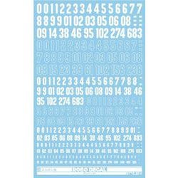 ST02-N01-WH ロボデカール ナンバー01 ホワイト [プラモデル用品]