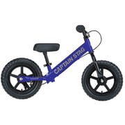 YG-1463 [キッズバイク ペダルなし自転車 トレーニングバイク 12インチ 後ろブレーキ/スタンド/フットステップ/ハンドルパッド/ウレタンタイヤ標準装備 ブルー]