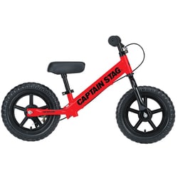 YG-1461 [キッズバイク ペダルなし自転車 トレーニングバイク 12インチ 後ろブレーキ/スタンド/フットステップ/ハンドルパッド/ウレタンタイヤ標準装備 レッド]