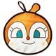 2830525 それいけ！アンパンマン 顔型ループタオル ドキンちゃん [キャラクターグッズ]