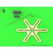 GM-35-045 MASTER 1/35 WWII ドイツ 1.8m 星形アンテナセット 指揮戦車用 1本入 [プラモデル用パーツ]