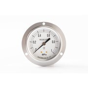 一般圧力計(D枠埋込形・縁あり・φ60)圧力レンジ0.0~6MPa G1/4 1015160