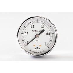一般圧力計（D枠埋込型・縁なし・φ60）圧力レンジ0.0～0.16MPa R1/4 1018016