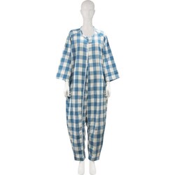 106884 [フドーねまきB厚手 チェックブルー L]