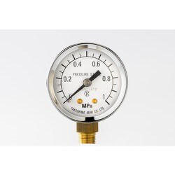小型圧力計（A枠立型・φ40）圧力レンジ0.0～6MPa R1/4 1738160