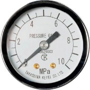小型圧力計（D枠埋込形・縁なし・φ40）圧力レンジ0.0～0.6MPa R1/8 1744060
