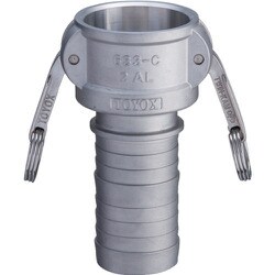 工場設備配管・各種機械組込用 カムロック カプラー ホースシャンク 5インチ アルミ合金 633-C-5-AL 633-C-5-AL